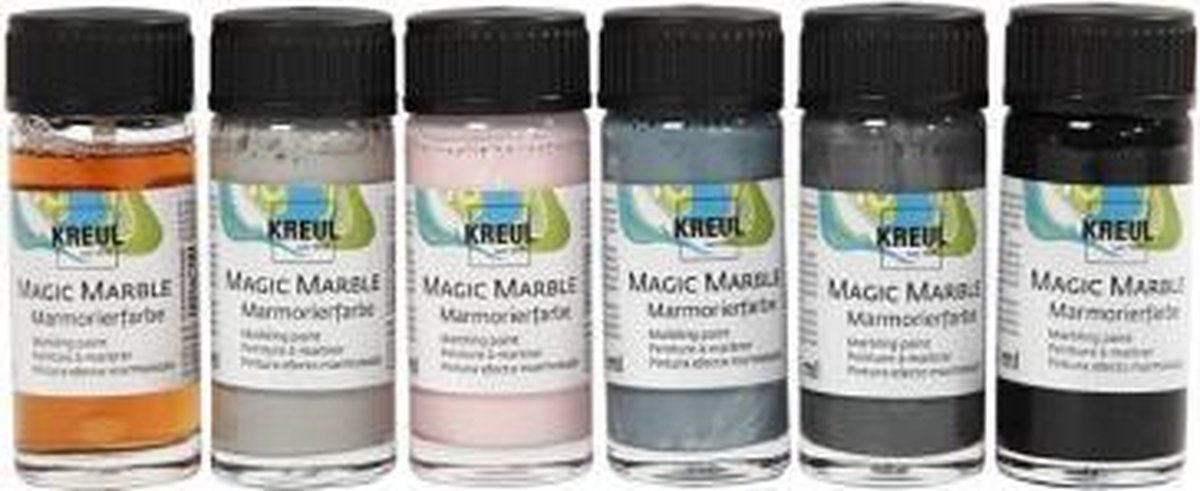Creativ Company Magic Marmor Pastellfarben, 6x20ml