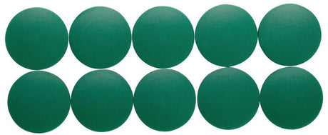 Maul Magnet rund 10 Stück 2,5 kg Kunststoff Ferrit bruchsicher erodiert lackiert ø 3,8 x 1,55 cm grün