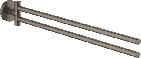 Grohe Essentials Handtuchhalter – Metall – Hartgraphit gebürstet (Mattanthrazit) – 40371al1