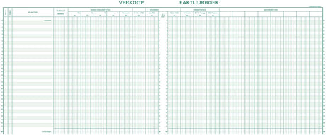 Exacompta Buchhaltungsregister Mehrwertsteuerverkäufe – 31 Zeilen – nummeriert – mit Identifikationsblatt – Niederländisch – gebunden – 80 Seiten – – 14610x