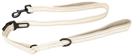 Entdecken Sie Duvoplus Ultimate Fit Leine für unterwegs, modisch für Hunde, 130 cm – 16 mm, antikweiß