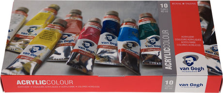 Van Gogh Acrylfarben-Basisset mit 10 Farben in 40-ml-Tuben