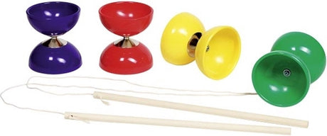Goki Diabolo mit 2 Holzstäben und Schnur