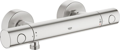 Grohe Grohtherm 1000 Cosmopolitan M Thermostat-Duscharmatur – 15 cm – Supersteel (Edelstahl)