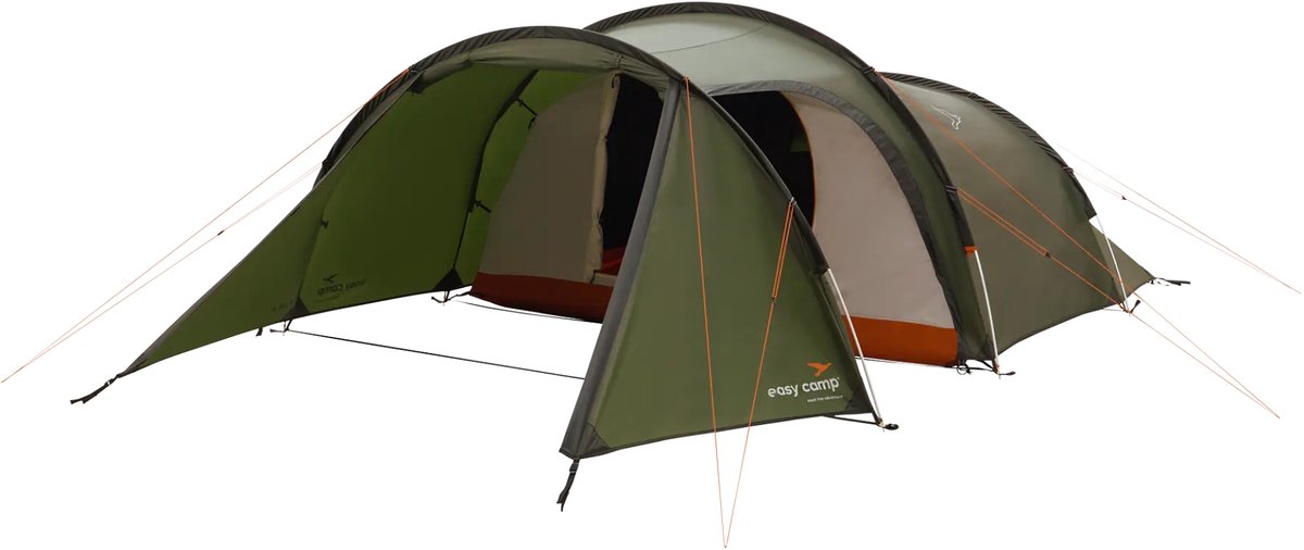 Easy Camp Pasvik 4 Zelt 4 Personen Leichtgewicht Tunnelzelt Aluminiumstangen Grün