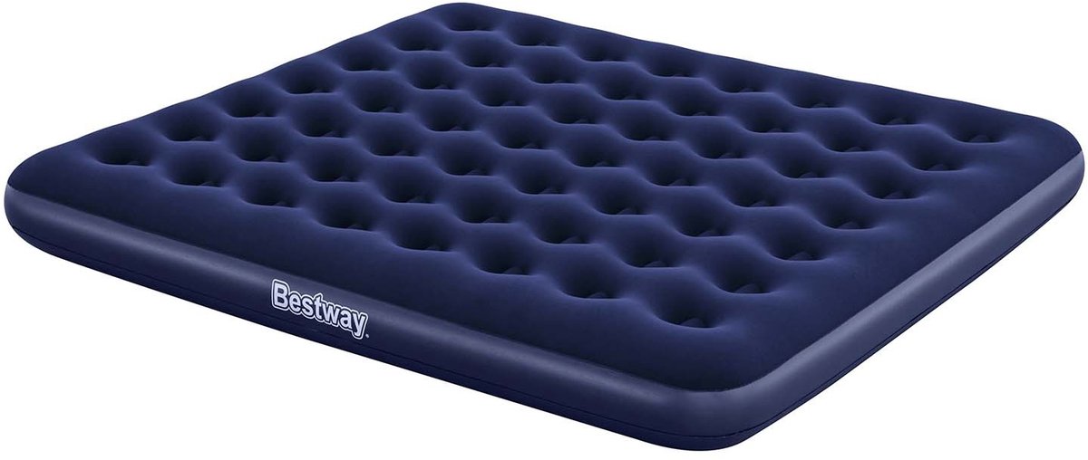 Bestway 67004 Luftmatratze – King Size 2 Personen – 203 x 183 x 22 cm – Velours
