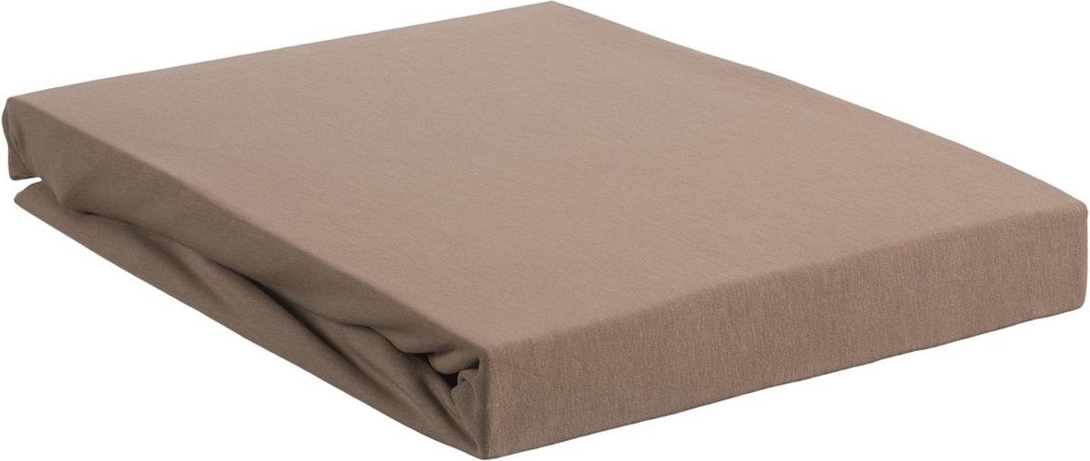 Beddinghouse - jersey-stretch - hoeslaken - 140x220 cm - taupe - premium kwaliteit