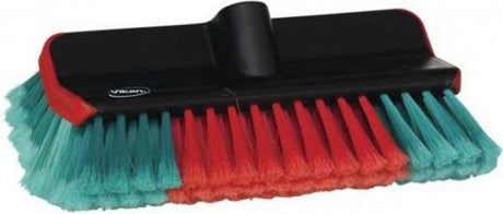 Vikan 524752 Eckenbürste mit Wasserzufuhr hoch niedrig 280 mm weiche geteilte Borsten