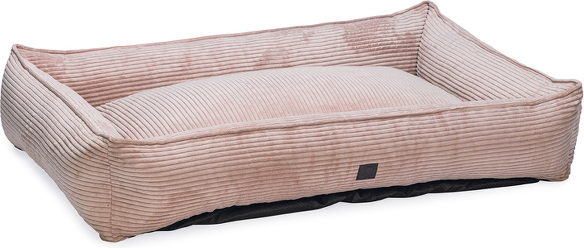 Designed by lotte ribbed - hondenmand - roze - 120x80x23 cm