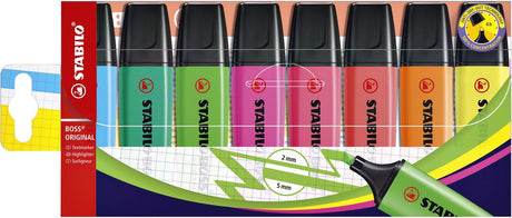 Stabilo fluoreszierendes Textmarker-Set Boss mehrfarbig (5 Stück)