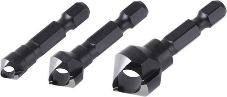 Wolfcraft - Senkbohrer-Set - 3 Senker ø 8, 12, 16 mm - Sechskantschaft - 4375000