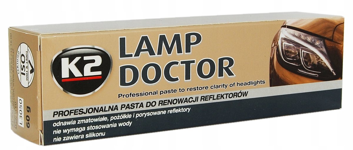 K2 l3050 – Scheinwerferpolitur – 60 g – professionelle Reparaturpaste