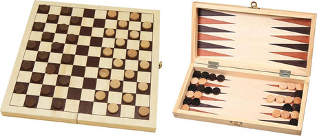 Hot games dam- en backgammonset - veldmaat 30mm - 29 x 14,5 x 4.5 cm