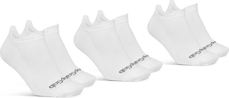 Gripgrab – klassische No-Show-Sommer-Radsocken, 3er-Pack, Knöchelsocken, Coolmax-Sportsocken – weiß – Unisex – Größe XS (35–38)