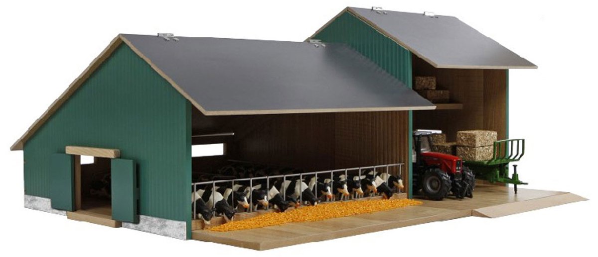 Kinderglobusstall mit landwirtschaftlichem Schuppen 1:32