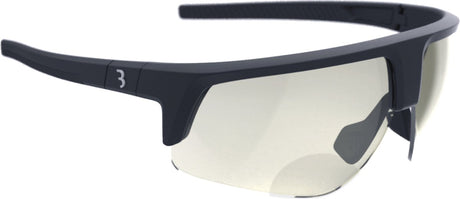 Bbb cycling comet reader ph meekleurende fietsbril op sterkte - fotochromatische sportbril met leesgedeelte +1.5 sterkte - wielrenbril - mat zwart - bsg-76ph