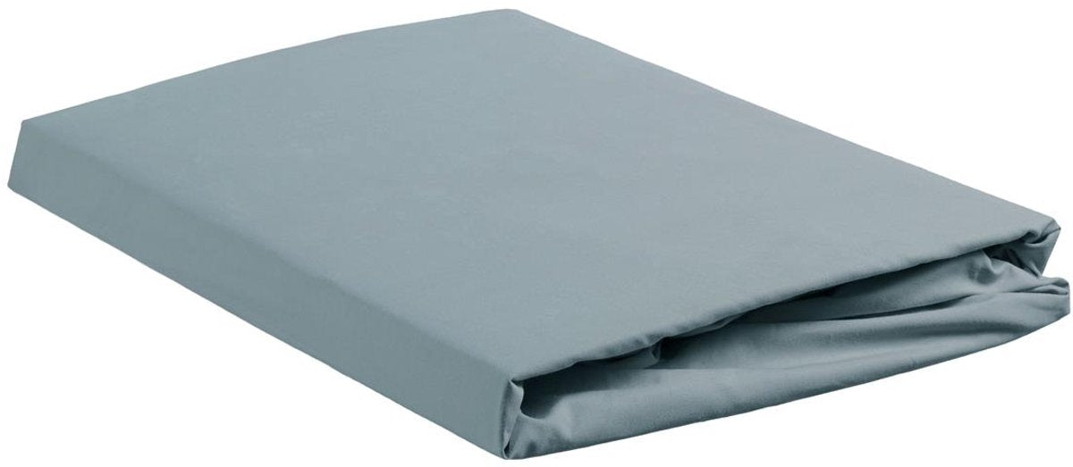 Ambiante katoen - splittopper hoeslaken - 160x200 210 - blauw