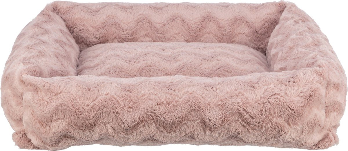 Trixie Hundebett Loki - recycelt - eckig - rosa - 65x60cm - m