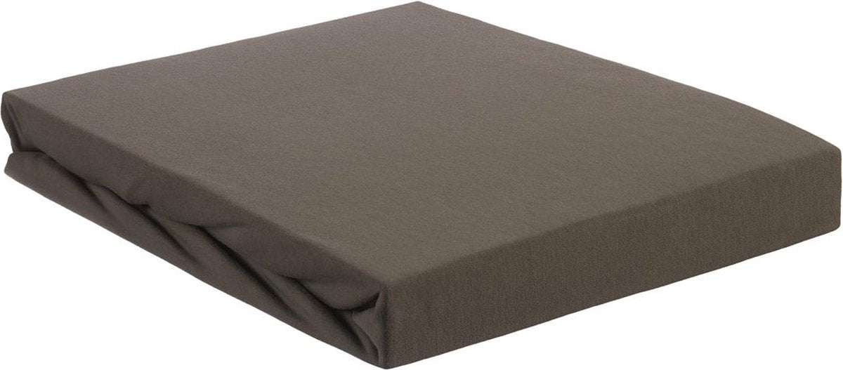 Beddinghouse - jersey - split-topper - hoeslaken - 200x220 cm - warm grijs