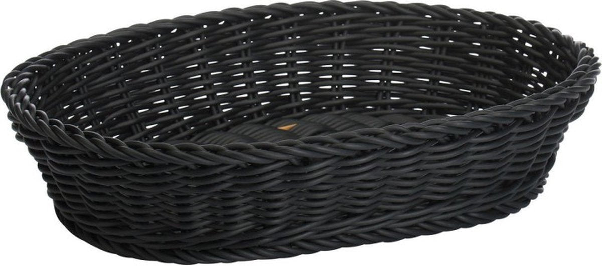Westmark Brotkorb oval 32x23x7 cm schwarz | 3 Stück