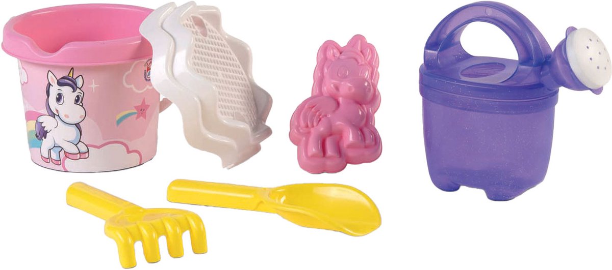 Androni Rucksack mit Einhorn-Strandset, 6-teilig.