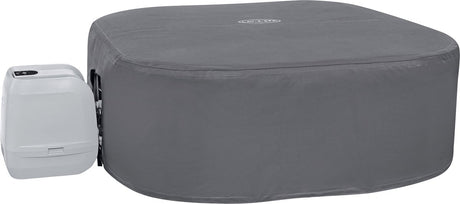 Bestway Thermoabdeckung für quadratische Spas 1,80 m x 1,80 m x 71 cm, kompatibel mit integrierten Pumpen und externen Pumpen