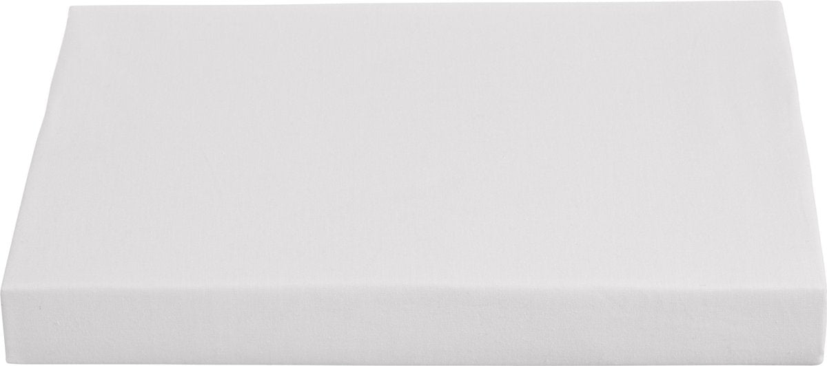 Ambiante cotton split topper hoeslaken white 180x210 220 cm 100% katoen