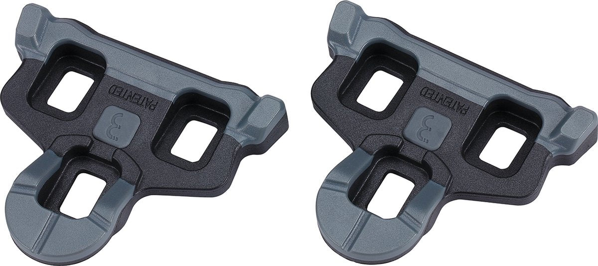 Bbb cycling spd sl schoenplaatjes - powerclip - met antislip rubberen pads - 0° speling - compatibel met shimano pedalen - racefiets schoenplaatjes - zwart - bpd-06f