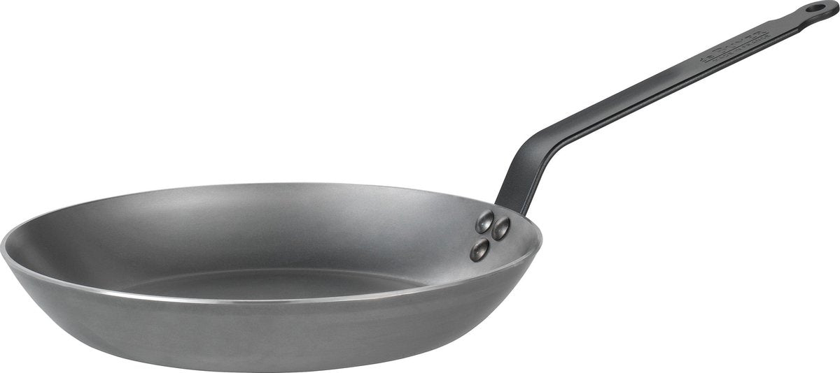 Debuyer de Buyer Mineral B schwarze Bratpfanne 28 cm – Stahlblech – PFAS-frei – professionelle Backleistung – induktionsgeeignet
