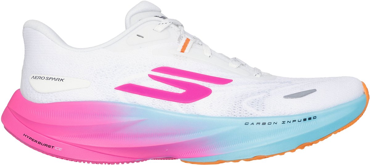 Skechers Go Run Ride 12 – Damen-Sportschuhe – Weiß