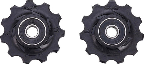 Bbb cycling derailleurwieltjes shimano, campagnolo sram - 9-speed, 10-speed, 11-speed, 12-speed - duurzaam - zwart - 11t - rollerboys bdp-02