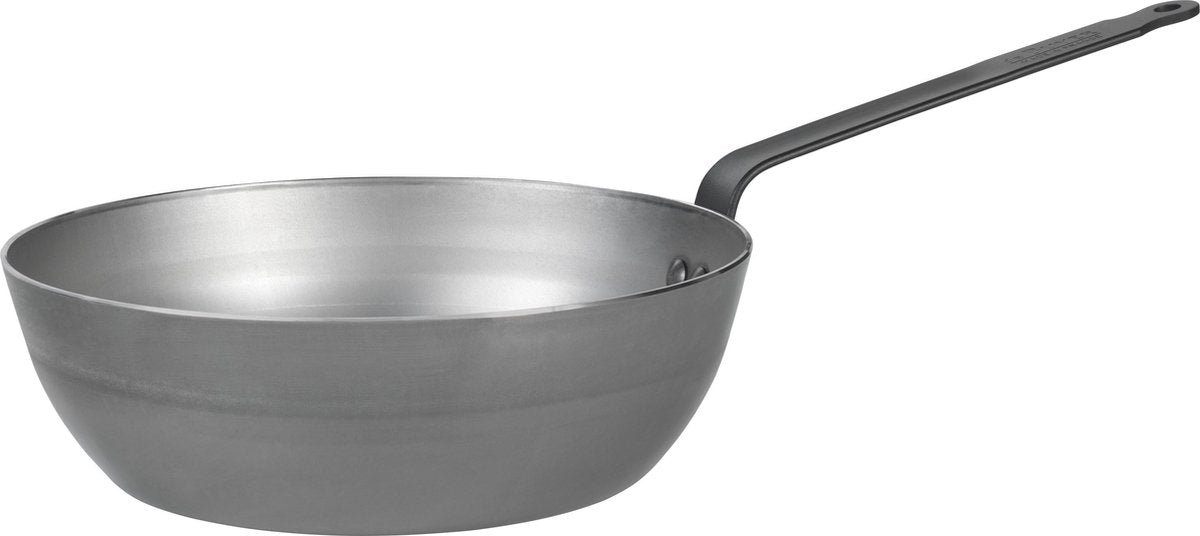 Debuyer de Buyer Mineral B schwarze Bratpfanne 28 cm – Stahlblech – PFAS-frei – professionelle Backleistung – induktionsgeeignet