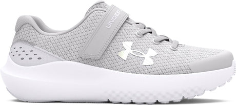 Under Armour UA GPS Surge 4 AC-Gray Mädchen-Sportschuhe – Halo Grey – Weiß – schillernd