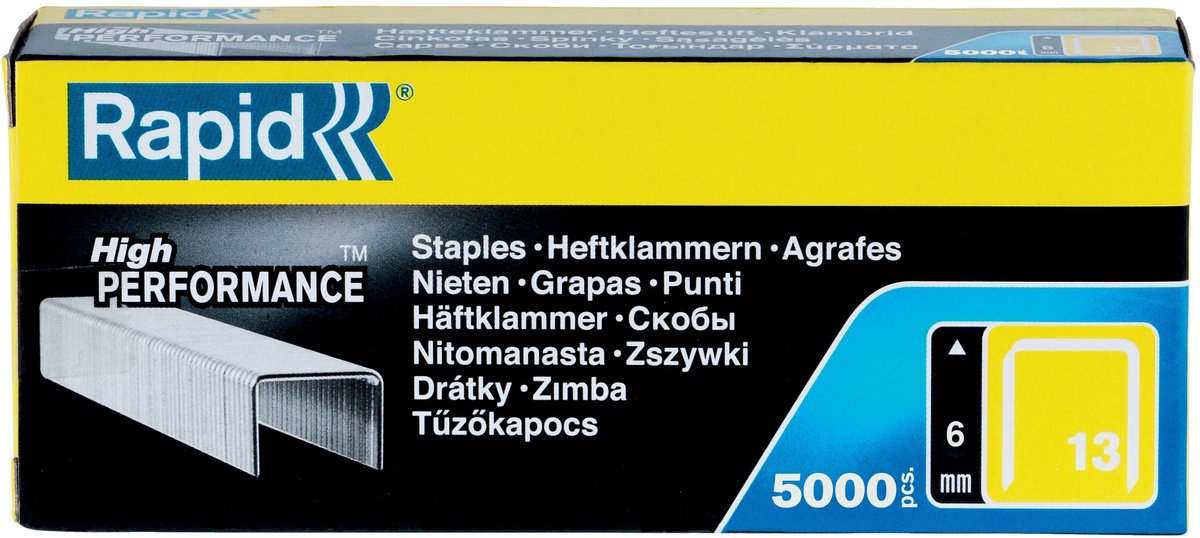 Rapid Nr. 13 Feindrahtklammern 6 mm – 5000 Klammern