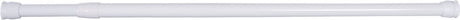 Differnz round douchestang - om vast te klemmen - aluminium veredeld - 75 x 125 cm - wit