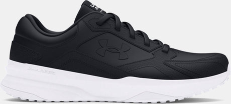 Under Armour ua Edge lthr-blk Herren-Sportschuhe – Schwarz – Weiß