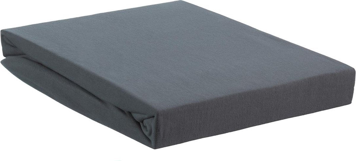 Beddinghouse - jersey-stretch - topper hoeslaken - 80x220 cm - koel grijs