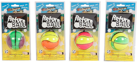 Deonlinedrogist.nl Rückholball – Ball mit Gummizug für das Handgelenk in Neonfarben – 63 mm