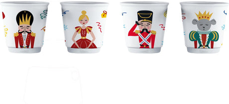 Bialetti Bialett-Set mit 4 Tassen – Nussknacker