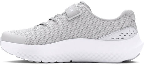 Under Armour UA GPS Surge 4 AC-Gray Mädchen-Sportschuhe – Halo Grey – Weiß – schillernd
