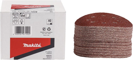 Makita-Zubehör Makita P-43620 Schleifscheibe 125 mm K40 roter Klettverschluss