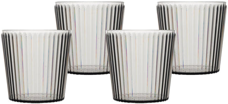 Bo-camp - waterglas - nomad - rpet - grijs - 400 ml - 4 stuks