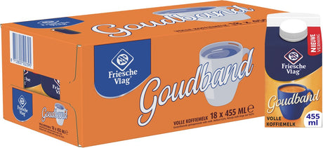 Friesche vlag goudband – koffiemelk – 18 x 455 ml – voordeelverpakking