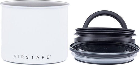 Planetendesign – Airscape – Kaffeebohnen – Vorratsdosen – Vakuum – Kaffee – Stahl – mattweiß – 250 Gramm
