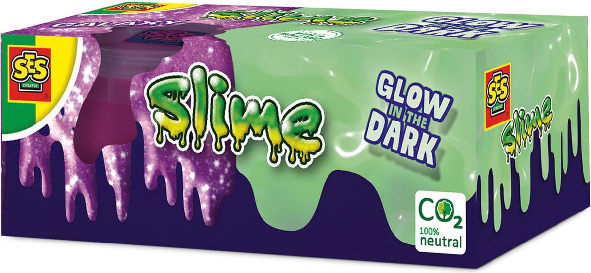 Ses Creative Ses Slime – leuchtet im Dunkeln, 2 x 120 g