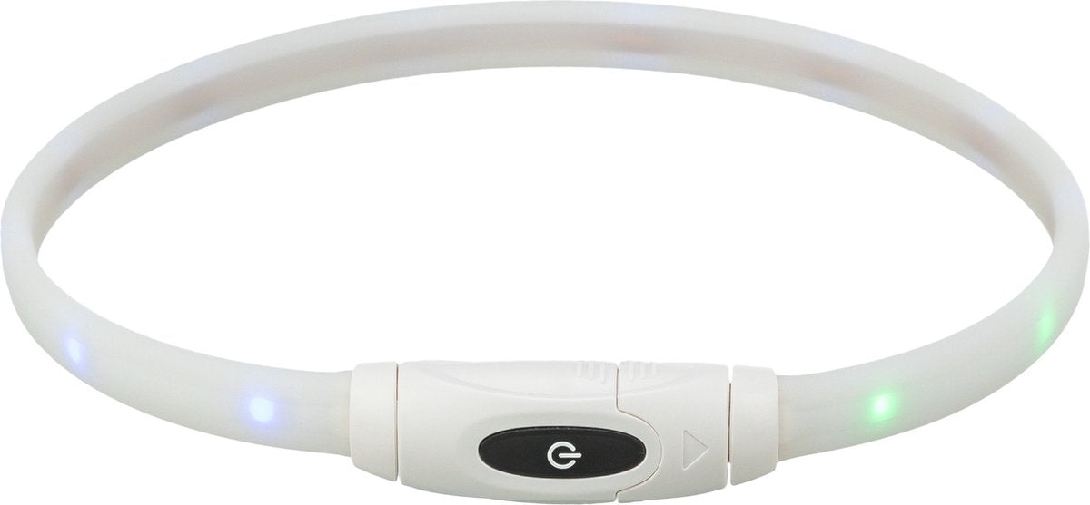 Trixie leuchtendes Hundehalsband USB Silikon wiederaufladbar mehrfarbig