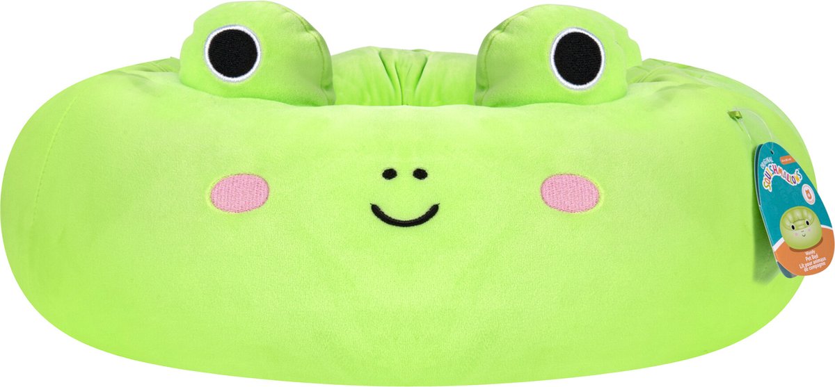 Jazwares Haustiere Squishmallows Jaz Haustierspielzeug Squishmallows Haustierbett Wendy der Frosch 75 cm