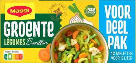 Maggi Bouillon Groente Voordeelpak - 20 Doosjes x 12 Blokjes - Voordeelverpakking