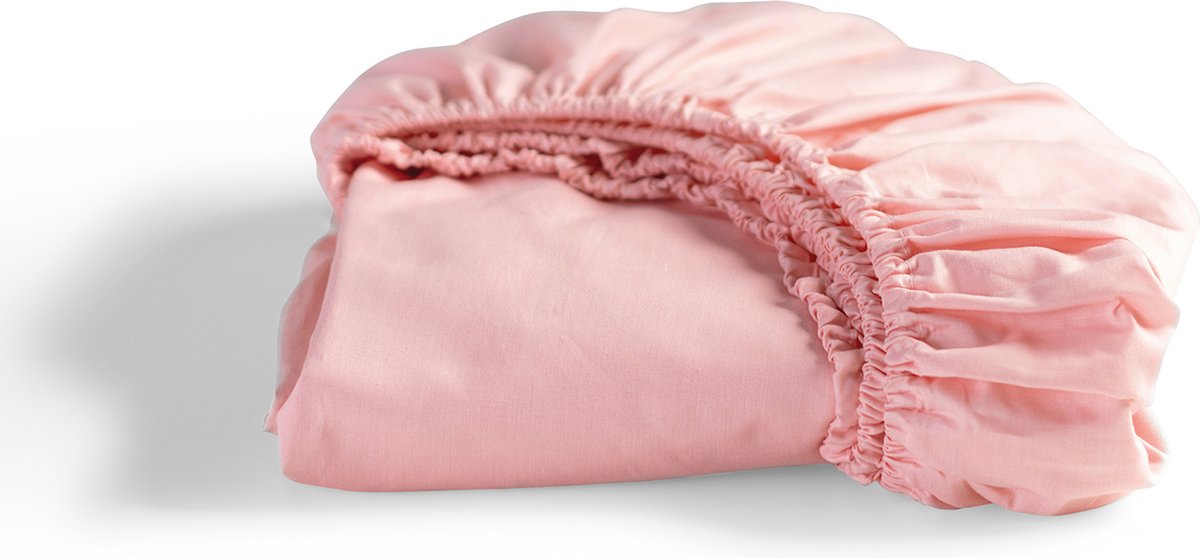 Cinderella - weekend - hoeslaken - 100% katoen - tot 25 cm matrashoogte - 90x220 cm - roze
