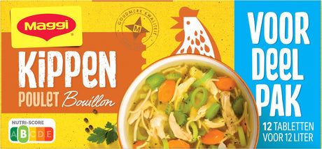 Maggi Bouillon-Hähnchen-Vorteilspackung – 20 Kartons x 12 Würfel – Vorteilspackung